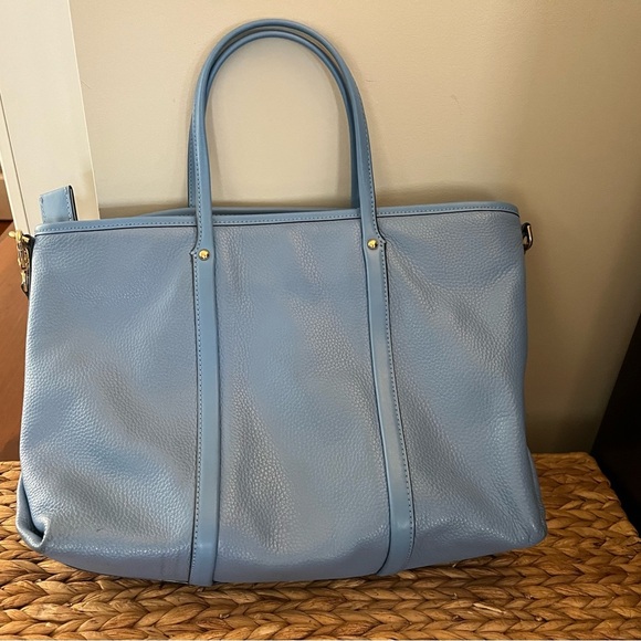 Michael Kors light blue leather tote with removable shoulder strap - Picture 2 of 5